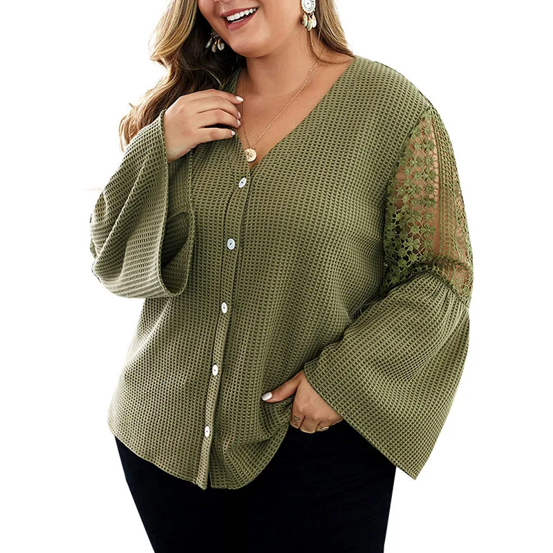 Женский Повседневный Универсальный однотонный кардиган с v-образным вырезом с вырезом, свитер осень-зима, элегантный свитер, топ XXXXL