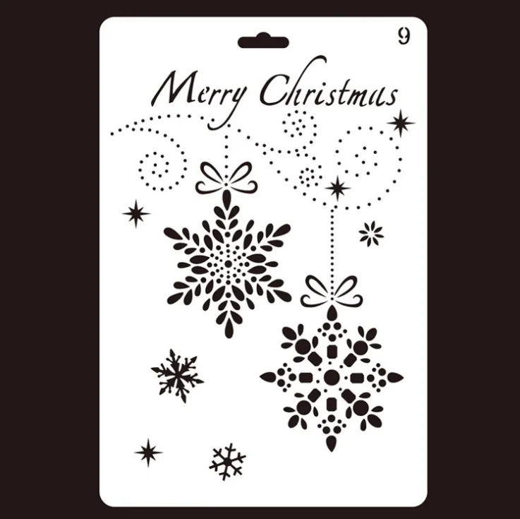 

Рождественские трафареты для Diy скрапбукинга/фотоальбома, декоративное тиснение, трафарет для рисования, домашний декор