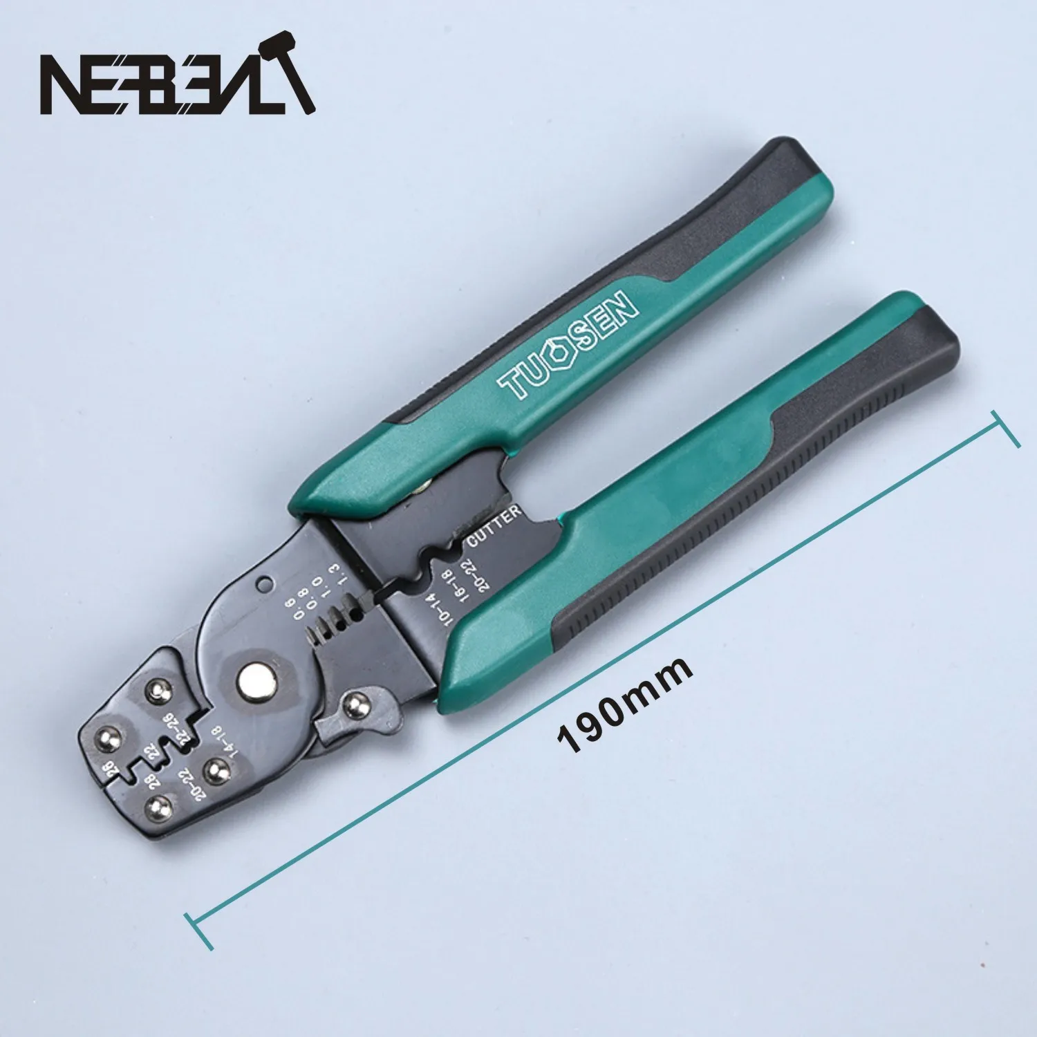 EUROP STYLE Crimping Tool Crimping Plier Wire Stripper Cutter Crimper WireTool 10-26AWG Quadrilateral Tube Bootlace Terminal