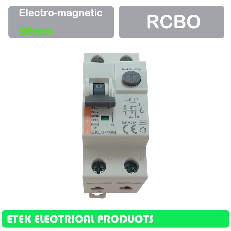 EKL3 40M Американская классификация проводов 2р (1P + N) 30MA 100MA 300MA переменного тока Тип