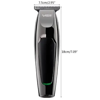 

White Nick Engraving Cutter Head Hair Clipper Rechargeable Hair Trimmer Professional Razor for Barber