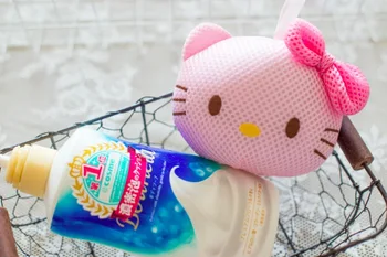 

50pcs/lot Super Adorable Cartoon Bath Ball Bath Sponge Body Shower Cleaning Bath Flowers