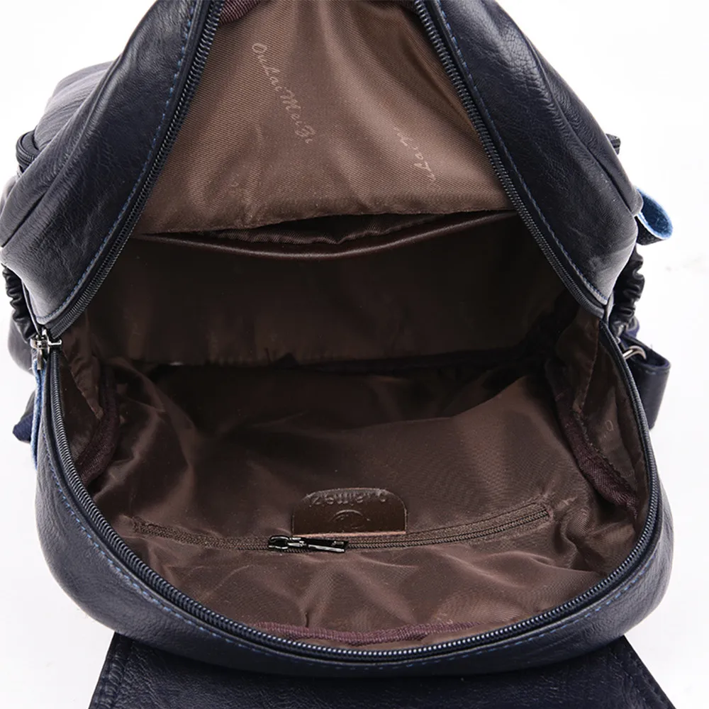 Женский кожаный рюкзак на плечо Sac a Dos Femme Большой Вместительный для путешествий