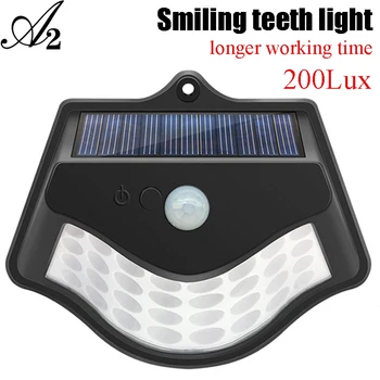

solar light outdoor night lighting solar Energy LED lamp lantern PIR Sensor 1.4 W 1800mA wall light long working