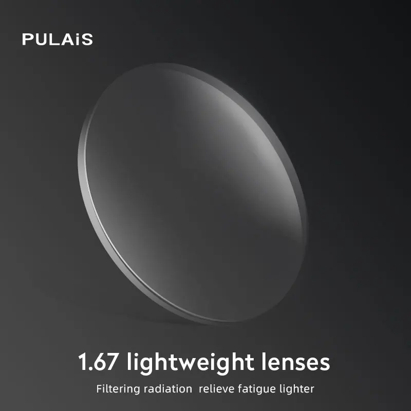 

Radiation Protection 1.67 High-Index Thin Clear Optical Lens HMC EMI Asphere Anti UV Myopia Hyperopia Prescription Lenses