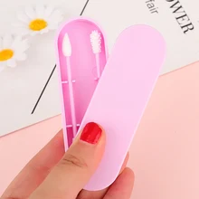 New Silicone Reusable Cotton Swab Ear Cleanning Durable Cosmetic Cotton Buds Double Sticks Cleaning Buds