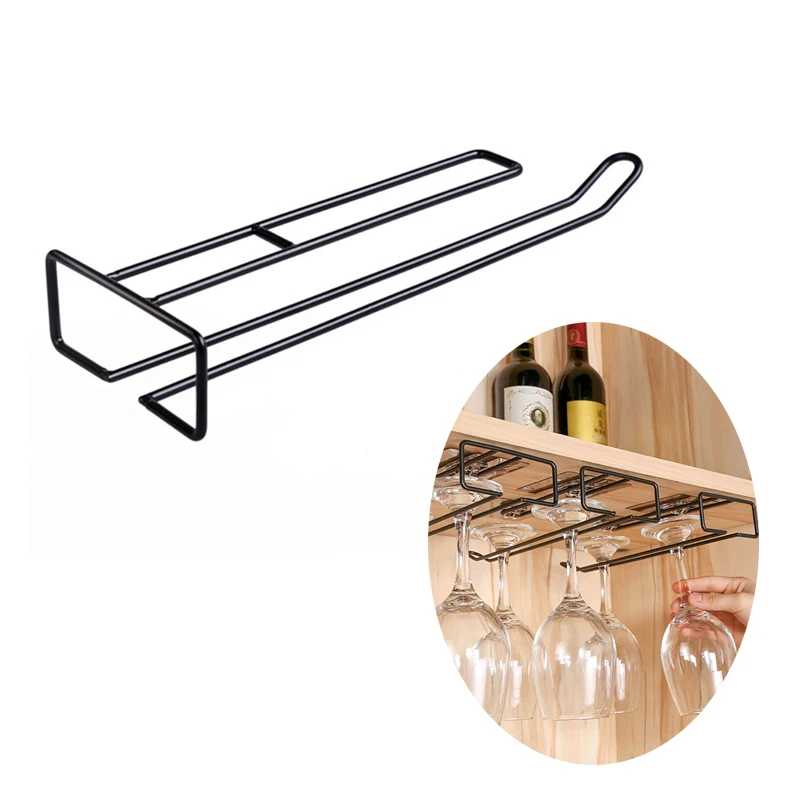 Wine Glass Holder Rack Hanging Bar Shelf