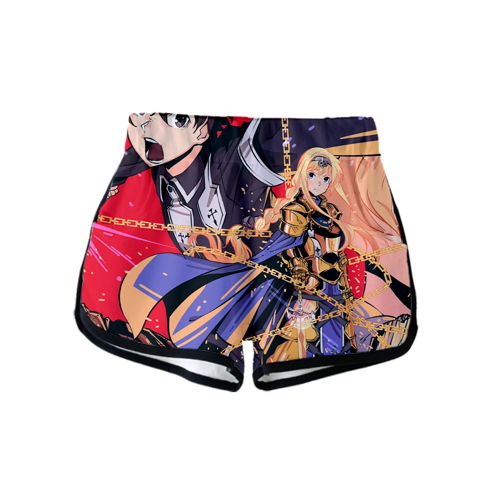 Sword Art онлайн: спортивные шорты с принтом Алисия, сексуальные женские модные популярные повседневные шорты Харадзюку