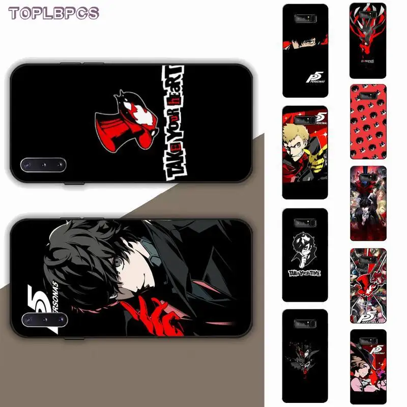 TOPLBPCS Persona 5 чехол для телефона с надписью Take Your Heart Samsung note 3 4 7 8 9 10 10pro lite plus M10 M20 oppo