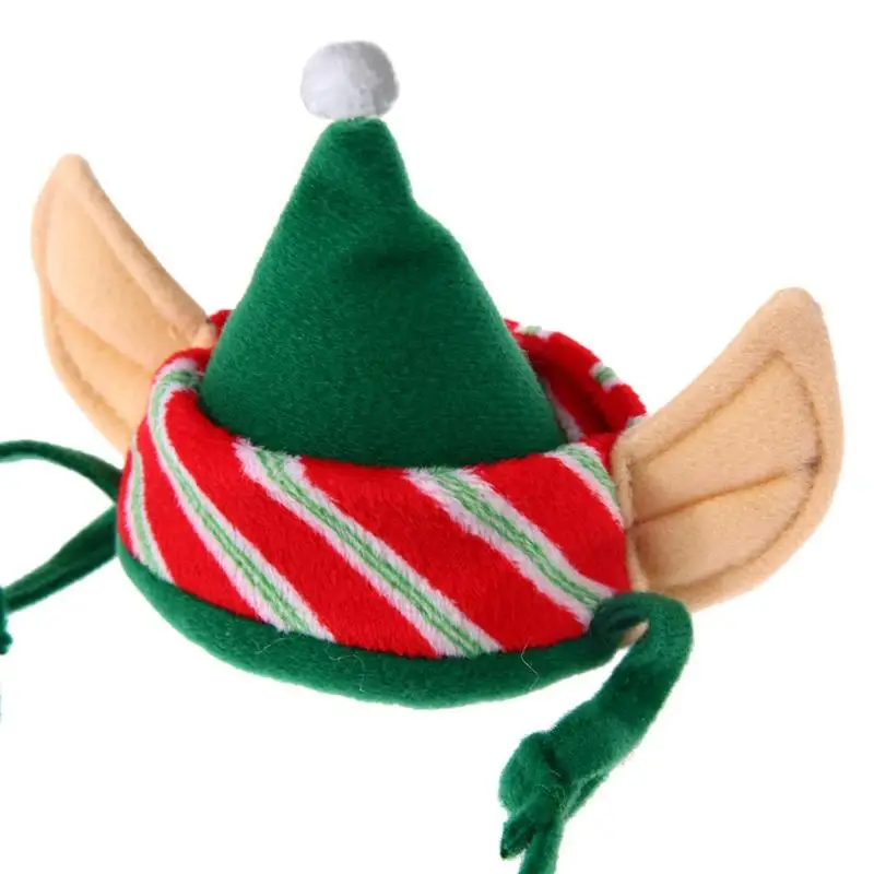 4 шт. креативная Рождественская шляпа для собак, шляпа для животных, набор теплых собак, кошек, Рождественская зеленая шапка, ожерелье, регулируемый рукав для ног