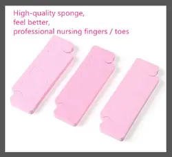 Высокое качество случайных Color20 шт/уп мягкой губкой гибкий палец сепаратор/косточка Для маникюр педикюр ногтя инструмент