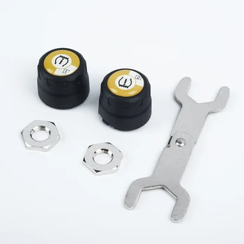 

ABS Tire pressure monitor 3V Measurement Wireless Bluetooth Black Wheels