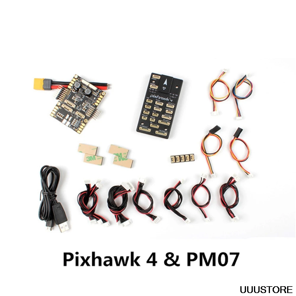 Контроллер полета Holybro Pixhawk 4 STM32F765 32 бит ARM w/PM07 управление питанием 5 в UBEC Ausgang-kunstoff