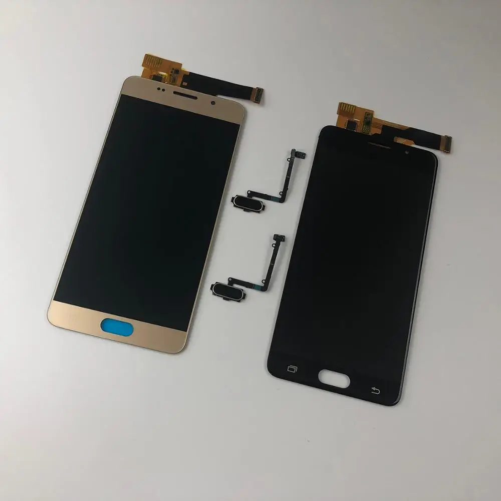 

For Samsung Galaxy A3 2016 A310 A310F A310H A310M LCD Display Touch Screen Digitizer Assembly+Touch Fingerprint Home Button