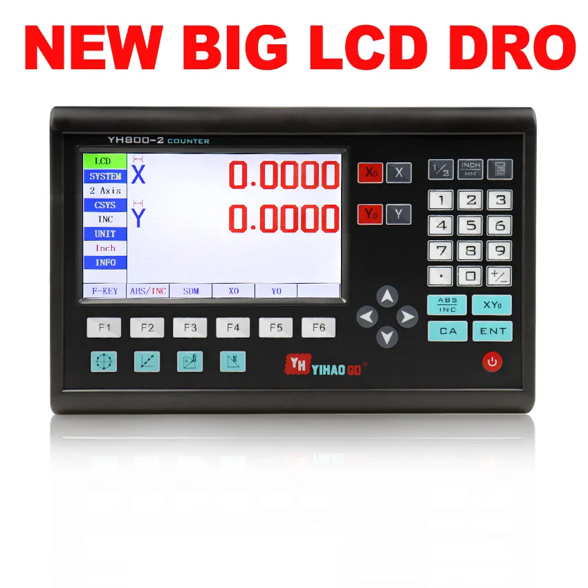 US $109.73 Complete 2 Axis Big Lcd Dro SetKit Digital Readout Display With 2 Pcs 5u Micron 50mm To 1000mm Linear Optical Rulers Free Ship