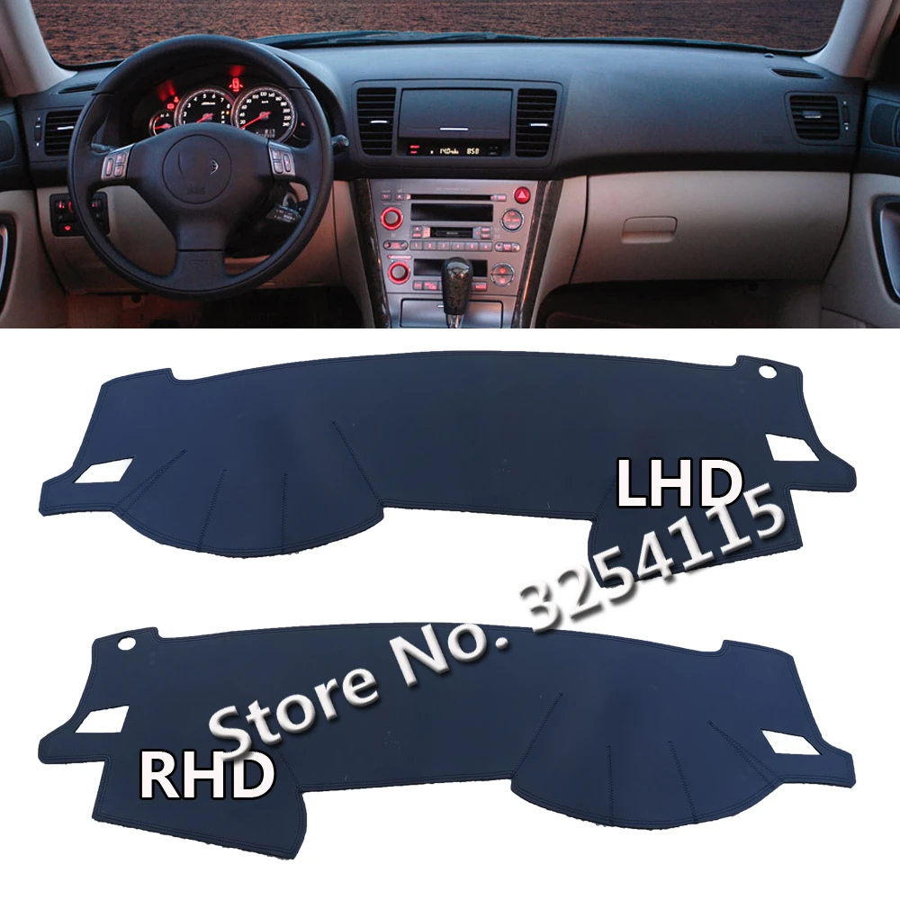 Leather Dashmat Suede Dashboard Cover Pad Dash Mat Carpet Car Styling For Subaru Legacy Outback