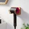 Amgoth Walnut Wood Hair Dryer Holder Organized Rack Wall Mounted Hair Straightener Stand Bathroom  Accessories Set Home 1