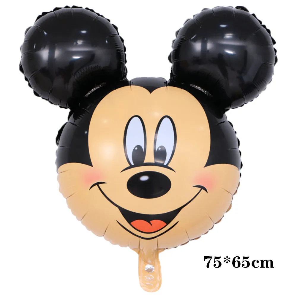 Mickey Head 1 шт. 116*64 см большая подставка Микки и Минни Маус Фольга воздушные шары, Классические игрушки надувной воздушный шар с гелием на день рождения воздушные шары вечерние поставки - Цвет: Mickey Head