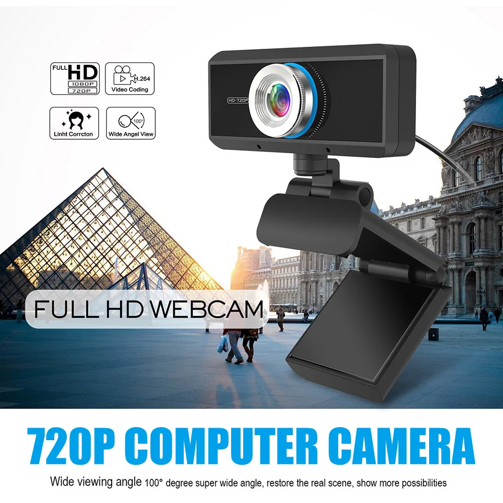 

HD 1080P Webcam Built-in Microphone Auto Focus High-end Video Call PC Laptop Web Camera H-best