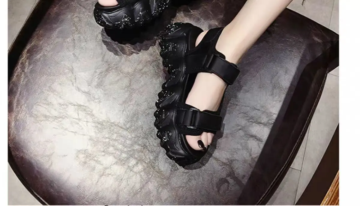 2021 women sandals platform chunky wedge shoes