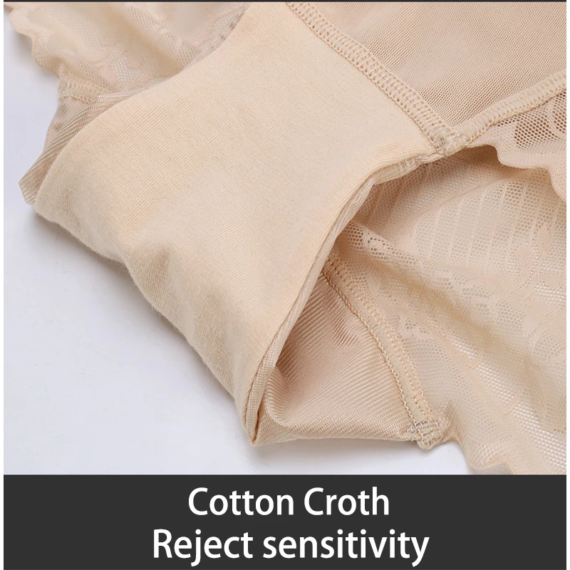 High Waist Trainer Slimming Underwear for Women Modeling Panties Flat Stomach Pants Compression Girdle Cotton Crotch Shapewear