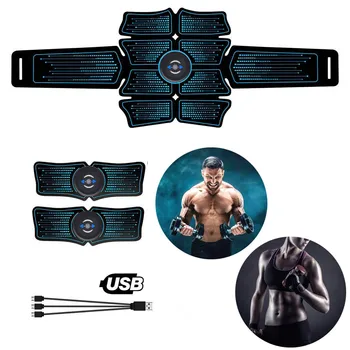 

Gym Abdominal Muscle Stimulator Trainer EMS Abs Fitness Equipment Training Gear Muscles Electrostimulator Toner Exercise At Home