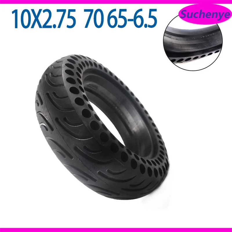 

10 Inch 10x2.75-6.5 Solid Tire for FLJ SK1 Dualtron 3 Electric Scooter Speedway 5 10*2.75 Double Honeycomb