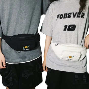 

Canvas Fanny Pack Women Girls Lightweight Print Adjustable Strap Waist Pack Unisex Travel Sports Festival Hiking Bags