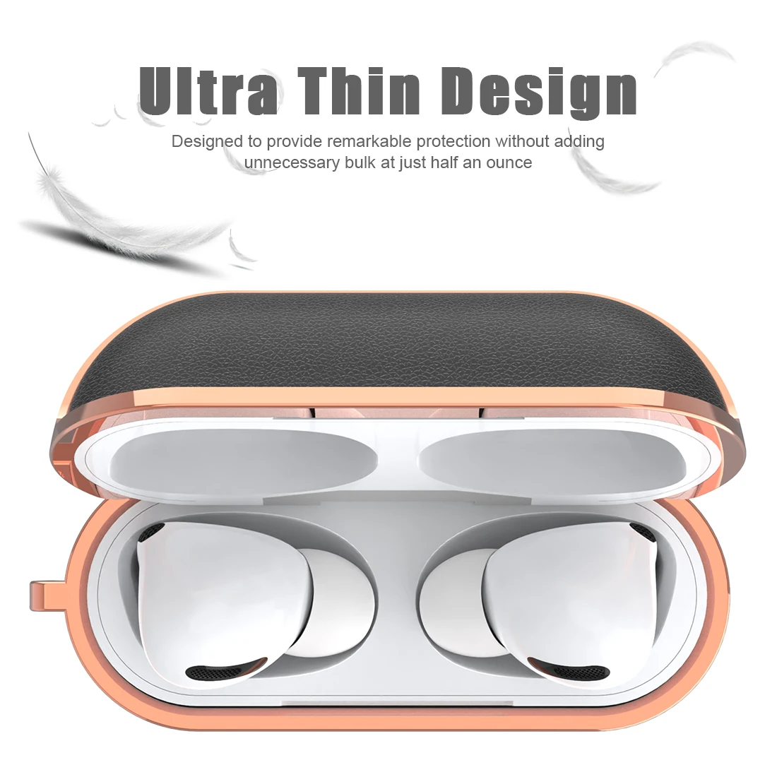 Protective Case for Air Pods 3 with Hooks Case for AirPods Pro Case PC PU Headphone Cover for AirPods Pro