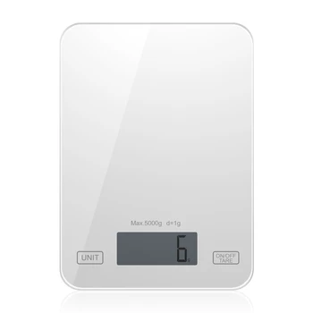 

Digital Kitchen Scale Food Scale 11lbs/5kg - Ultra Slim, Multifunction,Tempered Glass Easy To Clean, Large Display Press Profess