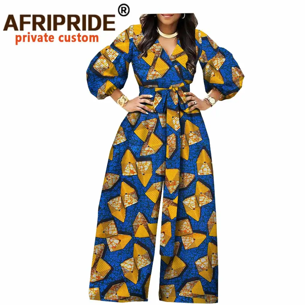 2020 год Африканский женский комбинезон AFRIPRIDE с рукавами фонариками на три