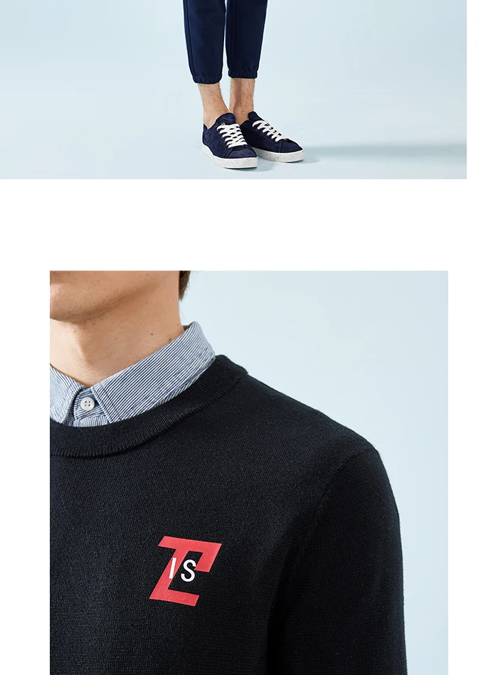 Semir, мужской свитер с круглым вырезом, пуловер, свитер, мужской,, весна и осень, тренд, принт, Молодежный свитер