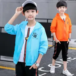 Детская одежда 2019 года, новый летний стиль, пальто в Корейском стиле для мальчиков, пальто средней и большой длины, Детское пальто, средство