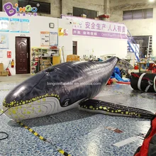 Бинго®4 м длина пятнистые игрушечные киты надувные висячие украшения океана для морского парка/аквариума