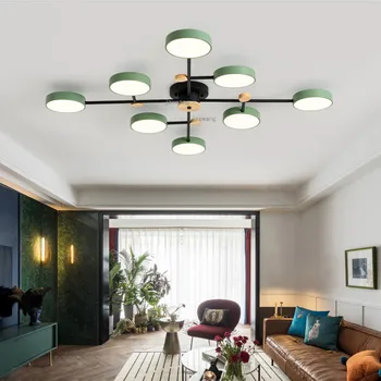 

NEW Nordic LED Lighting Light Fixtures Dining Room Solid Wood Ceiling Light Living Room Bedroom Ceiling Lamp Kitchen Accessories