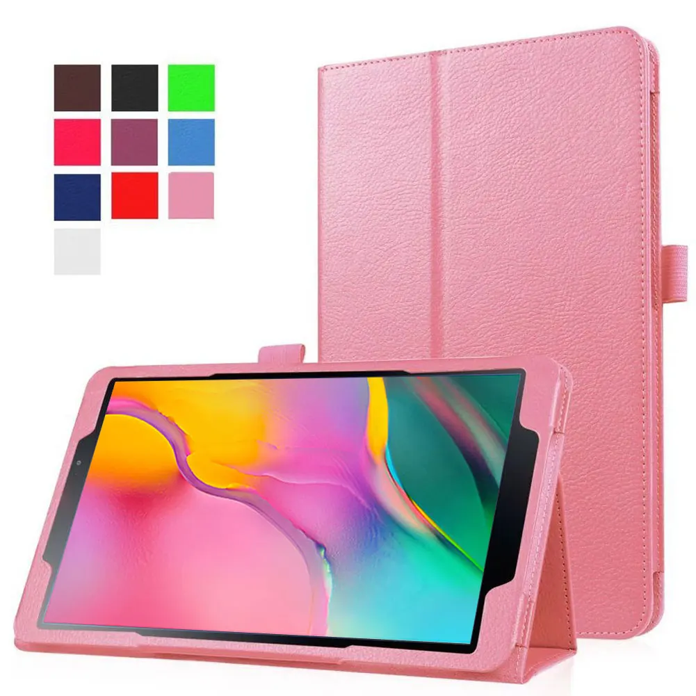 Ультратонкий флип-чехол для samsung Galaxy Tab A 8," дюймов S-Pen SM-T290 SM-T295 чехол для планшета противоударный чехол с рисунком личи - Цвет: Pink