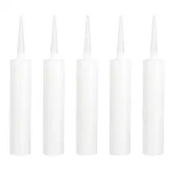 5Pcs Empty Plastic Refillable Sealant Grout Tubess Refillable Sealant Grout Tube Home Supplies