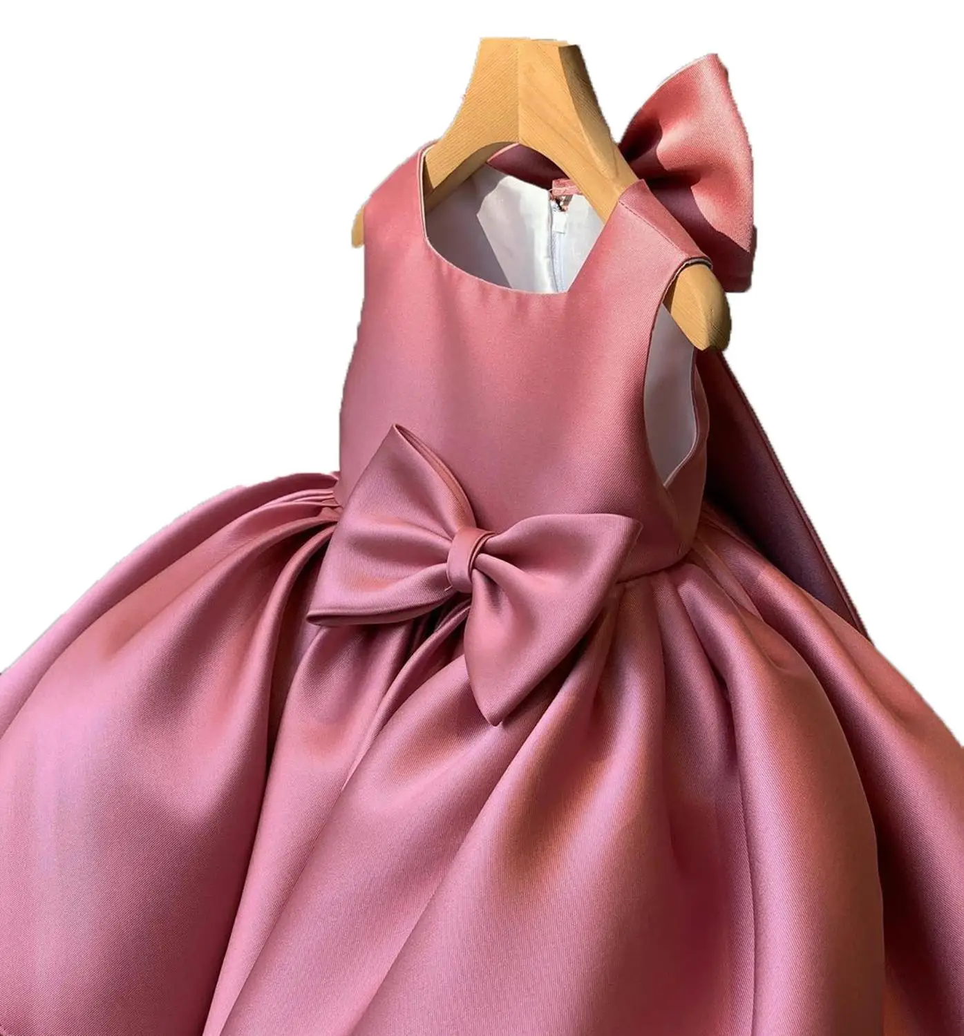 Baby Girls Happy Birthday Letter Bow Cute Dress Beautiful Fashion Girl