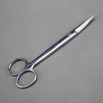 

12.5cm/14cm/16cm/18cm/20cm/22cm Stainless steel surgical scissors straight point curved point thread removal teaching scissors