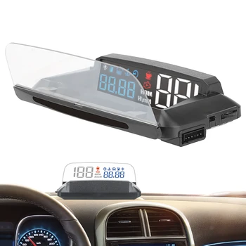 

Hud Display Car Car Speed ​​​​Projector Head Up display Car Detector Oil Consumption L3 Mirror Auto HUD OBD2 KMH MPH Speedometer