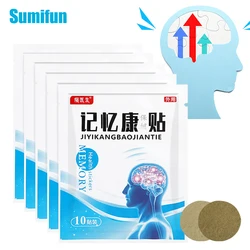 100Pcs Enhanced Memory Patch Improve Forgetfulness Enhance Concentration Brain Relaxation Herbs Medical Plaster Health Care