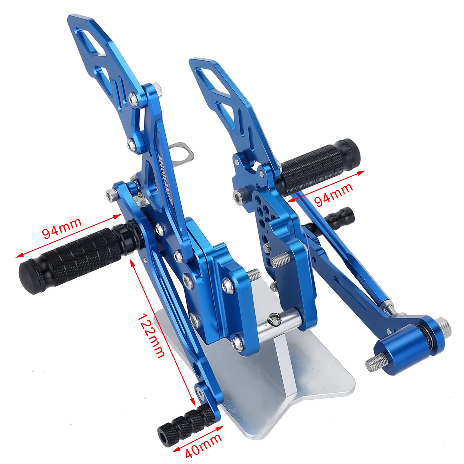 CNC Motorcycle Reat Footrest Foot Pedal Pegs Set For Suzuki GSX-R 600 750 GSX-R GSXR D40