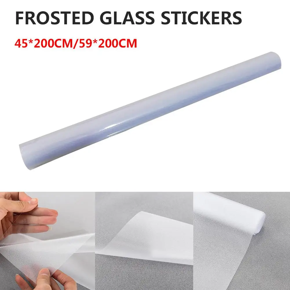 

Frosted Window Film Sticker Non Adhesive Frosted Window Sticker Static Cling Glass Film For Home Office Bathroom Anti-peeping