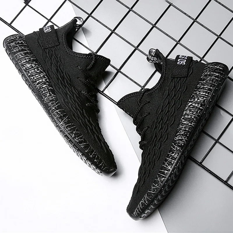 

Summer men's shoes sports shoes students tide shoes men's shoes Fashion Mesh Lace Up Bouncy Sole Running Sneakers