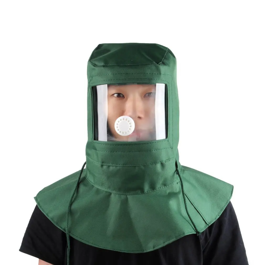 New Labor Face Mask Industrial Work Protection Mask Blasting Hood Sand Abrasive Grit Shot sand Blaster Mask Anti Dust Equipment