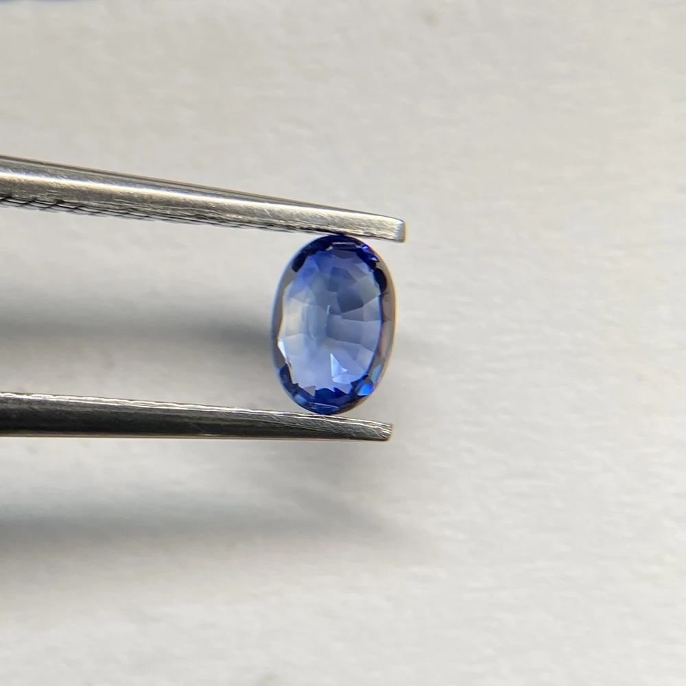 1 Carat A Quality Oval Cut 3x5mm About 4pcs Thailand Natural Original Royal Blue Sapphire Gemstones For Jewelry Making