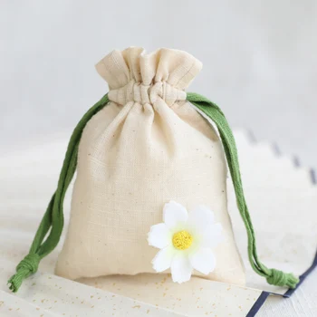 

5PCS Bake Candy Bundle Pockets Pure Cotton Candy Bag Small Flower Sachet Gift Bag Wardrobe Packaging Bag