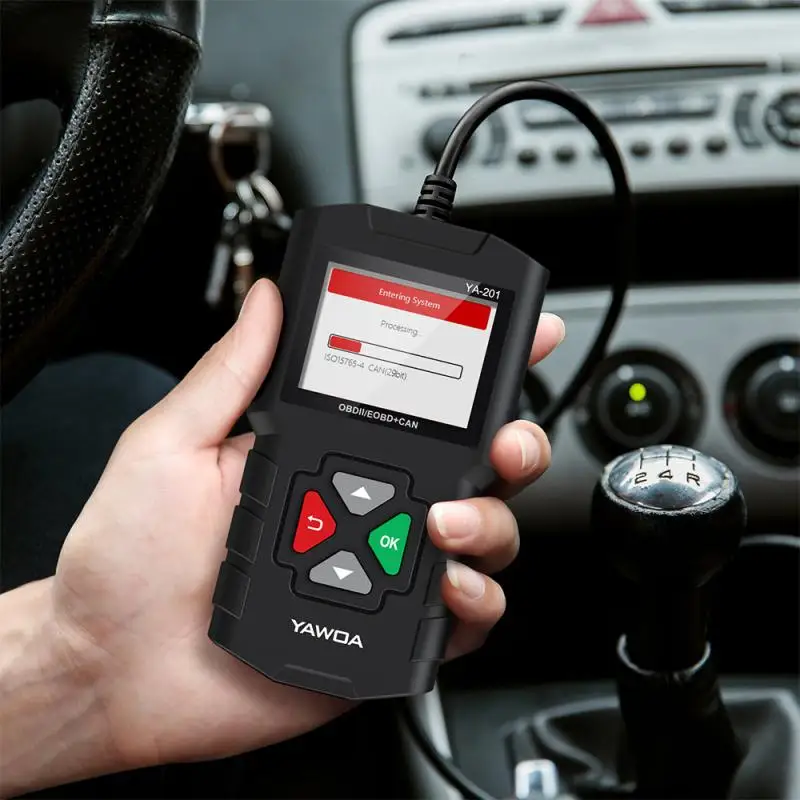 

Scanner Diagnostic YA-201 OBD2 Car Fault Code Reading Card Battery Detector Multi Language Engine Fault Code Reader Scan Tools