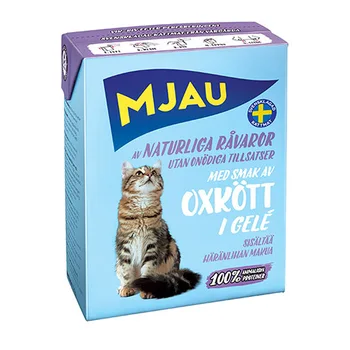 

MJAU MJAU CHUNKS IN JELLY BEEF for cats and kittens with beef in jelly 380g