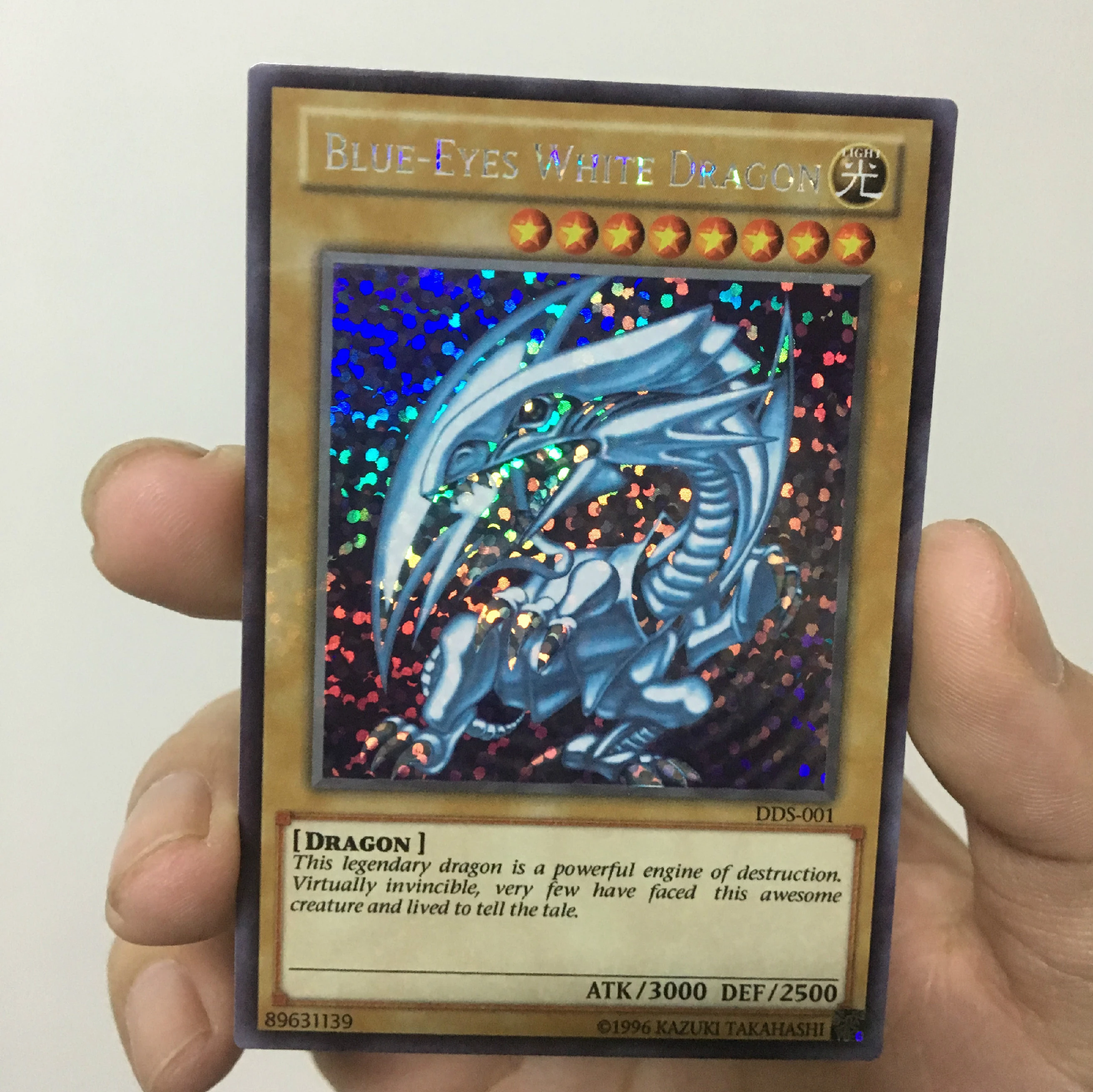 Yu Gi Oh Blue Eyes White Dragon English Dds 001 Diy Colorful Toys Hobbies Hobby Collectibles Game Collection Anime Cards Game Collection Cards Aliexpress